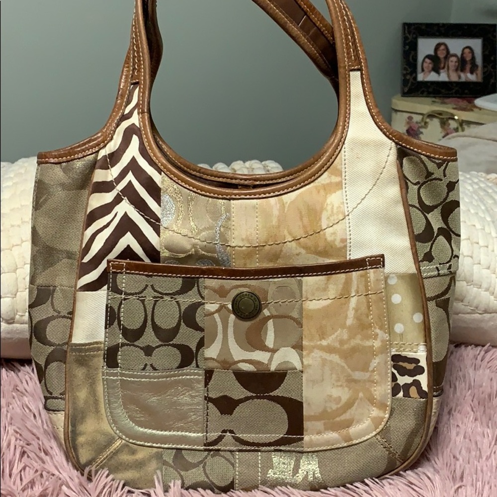 Coach ergo patchwork shoulder bag